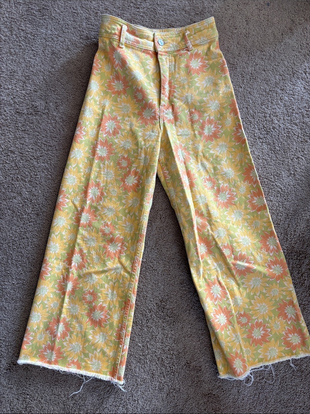 Zara floral sailor pants